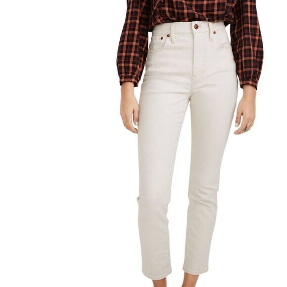 Madewell Jeans Women's 24 Ivory The Perfect Vintage Jean In Vintage Canvas - Picture 1 of 5